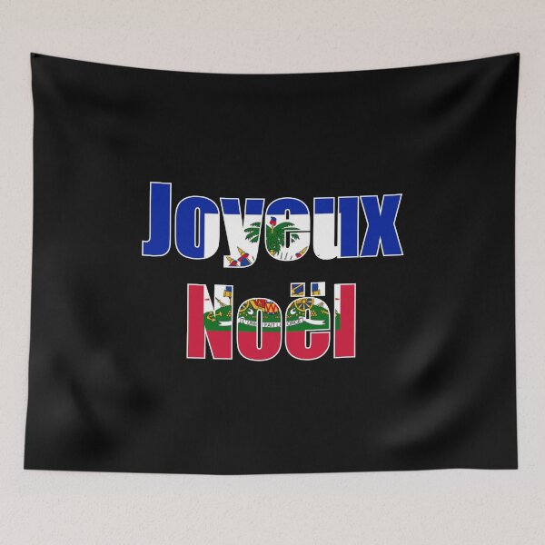 Item preview, Joyeux Noël Haiti Haitian Flag Jwaye Nwèl designed and sold by makeitadmirable.