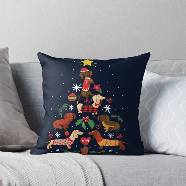 Item preview, Funny Dachshund Christmas Tree Shirt Ornament Decor Gift designed and sold by rafaeltto.