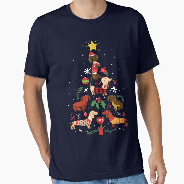 Item preview, Funny Dachshund Christmas Tree Shirt Ornament Decor Gift designed and sold by rafaeltto.