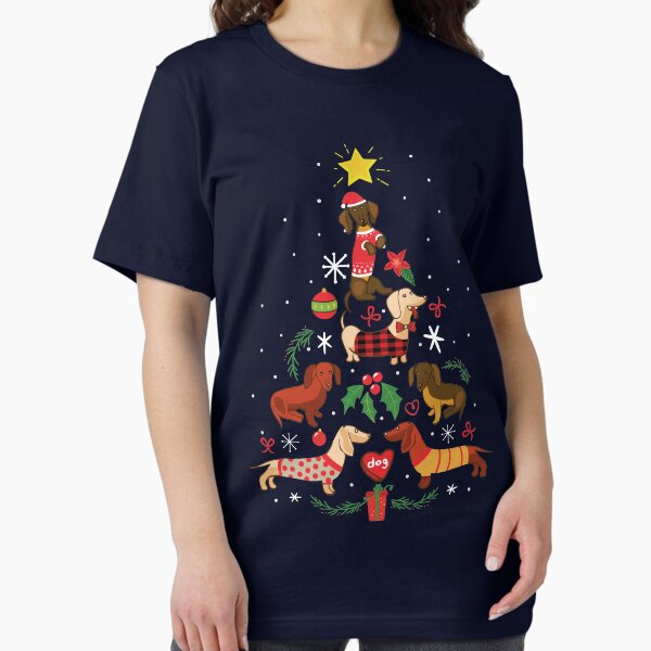 Item preview, Funny Dachshund Christmas Tree Shirt Ornament Decor Gift designed and sold by rafaeltto.