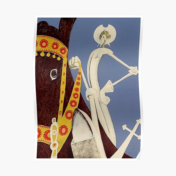DON QUIXOTE : Vintage 1938 La Mancha Print Poster