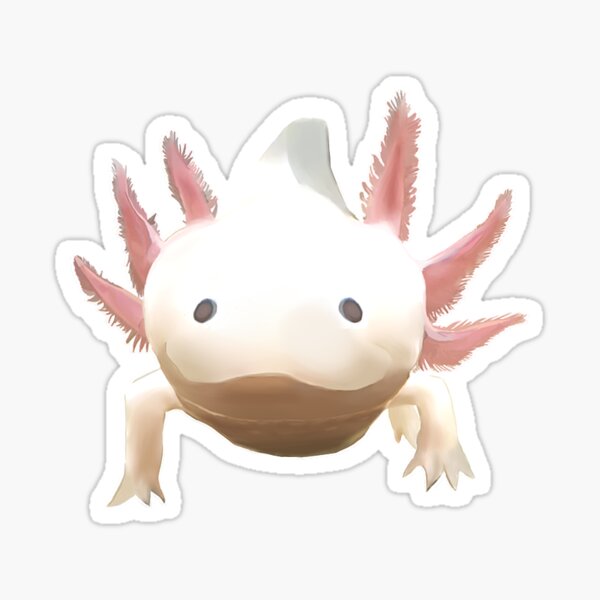 Aperçu de l'œuvre Sticker Axolotl créée et vendue par SophiaTheDork.