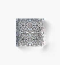 Gold Stars Collide Acrylic Block