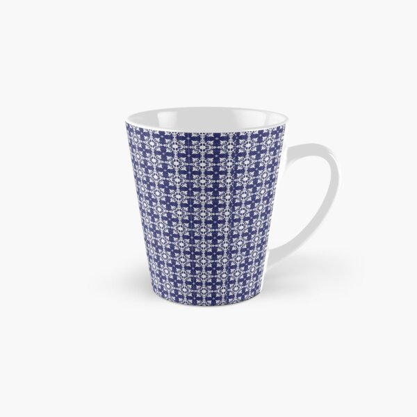 French Country Blue & White Pattern Tall Mug