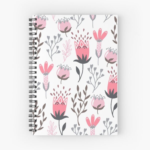 Item preview, Pink and Gray Flowers designed and sold by PeppermintCreek.