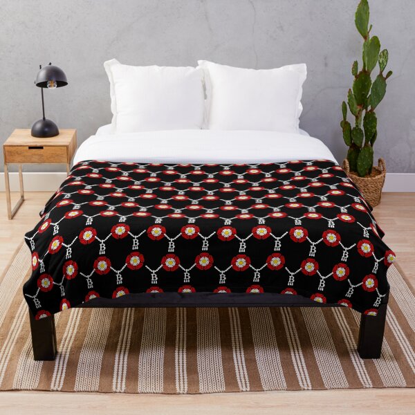 Anne Boleyn tudor rose Throw Blanket