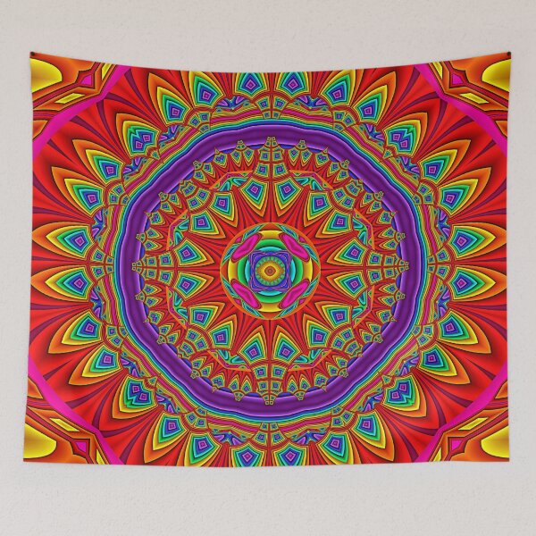 Item preview, Psychedelic Colors Mandala designed and sold by jamesalansmith.