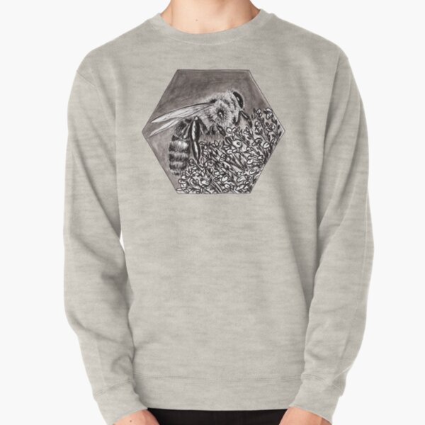 Busy Bee Ink Drawing (Products) Pullover Sweatshirt