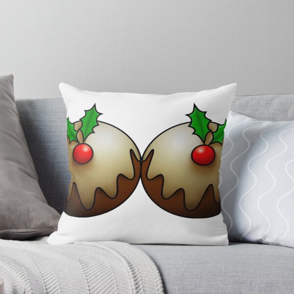 Aperçu de l'œuvre T-shirt Seins De Pudding De Noël Drôle créée et vendue par Jamesf37.