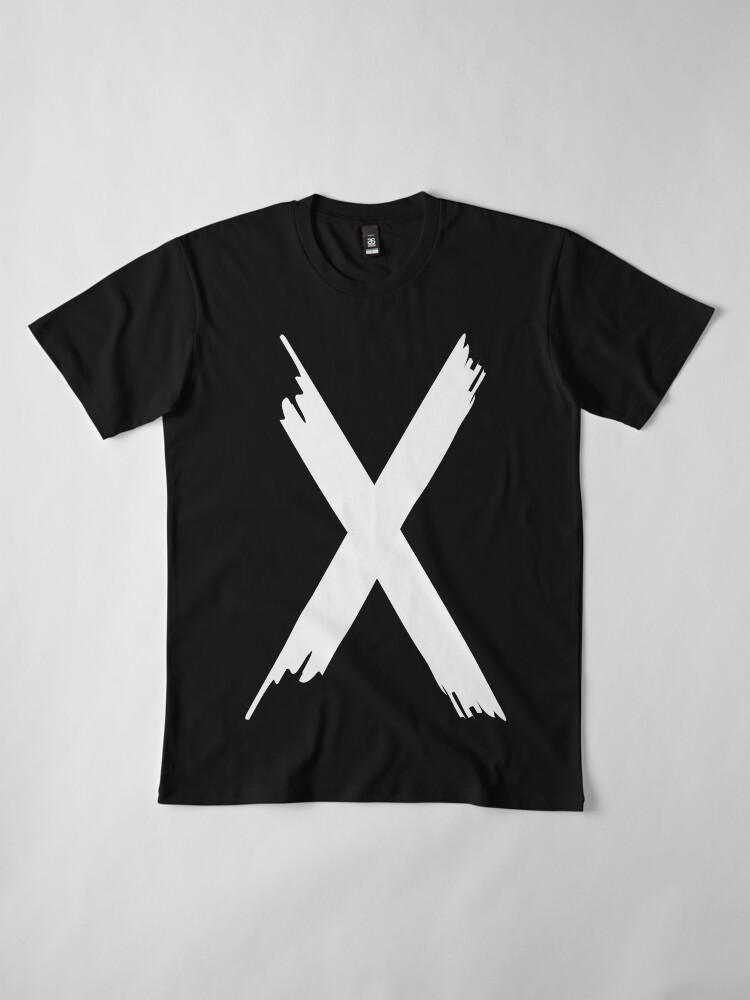 T-shirt premium ''X Paint letter' : autre vue