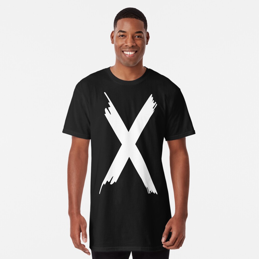 T-shirt long « X Paint letter»