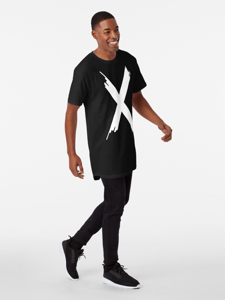 T-shirt long ''X Paint letter' : autre vue
