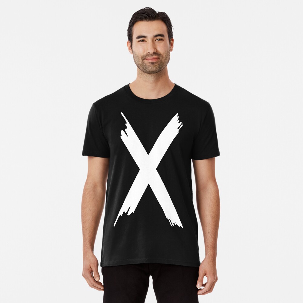 T-shirt premium « X Paint letter»