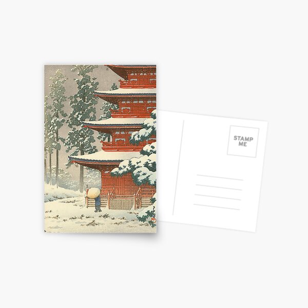 Item preview, Hasui Kawase Winter scenery art designed and sold by RBEnt.