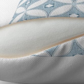 Alternate view of Modern Chinoiserie pattern, white and grey circle textures,classic blue, 2020 Throw Pillow
