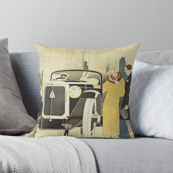 Art Deco Rendevous Throw Pillow