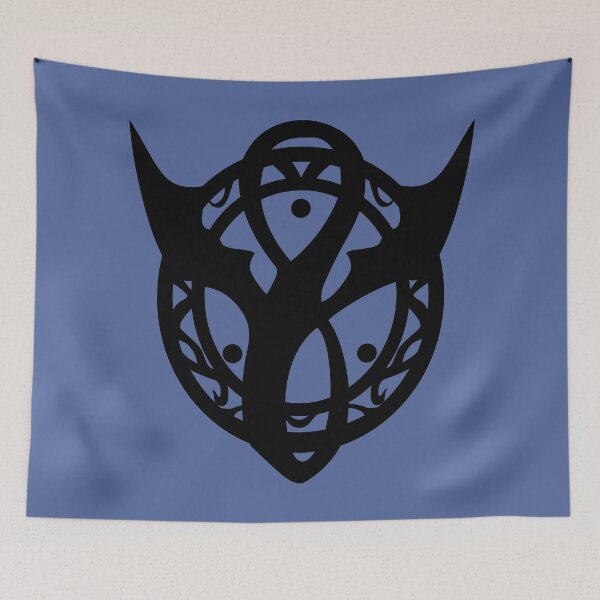Item preview, Dragon Symbol Black on Blue designed and sold by joshcartoonguy.