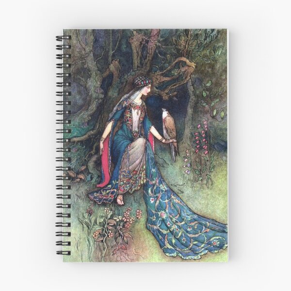 Item preview, Canacee and the Falcon - Warwick Goble designed and sold by forgottenbeauty.