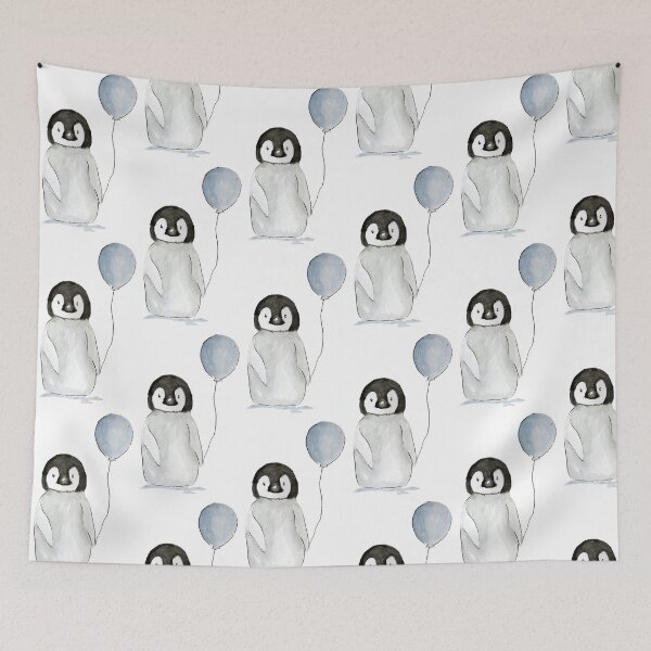 Item preview, Penguin & his balloon designed and sold by Felicity Mehrtens.