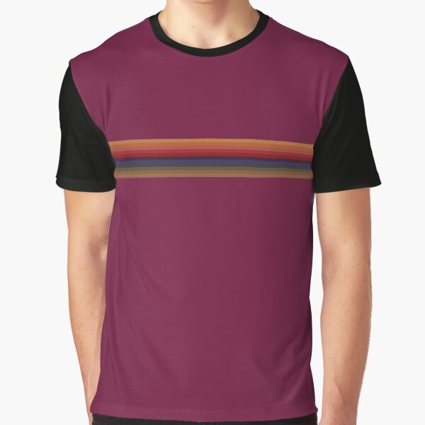 Doctor Who 13th Doctor (purple) Rainbow stripe Graphic T-Shirt