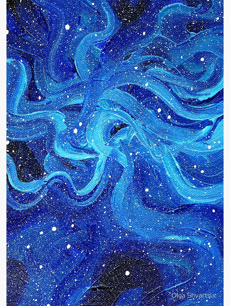 Acrylic Galaxy Painting Spiral Notebook