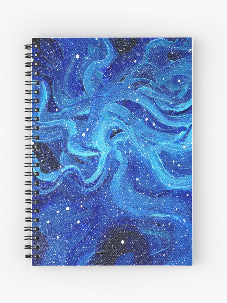Acrylic Galaxy Painting Spiral Notebook