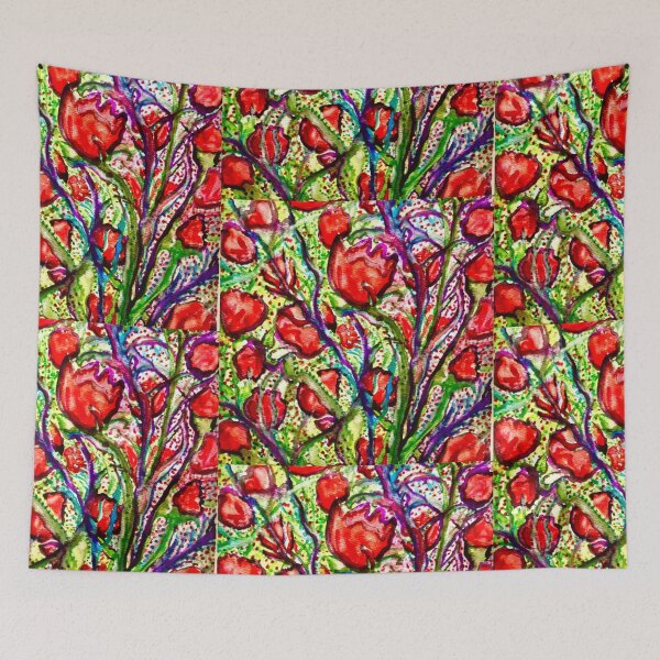 Item preview, Red Poppy/Pink Poppy designed and sold by Jillspriggs.