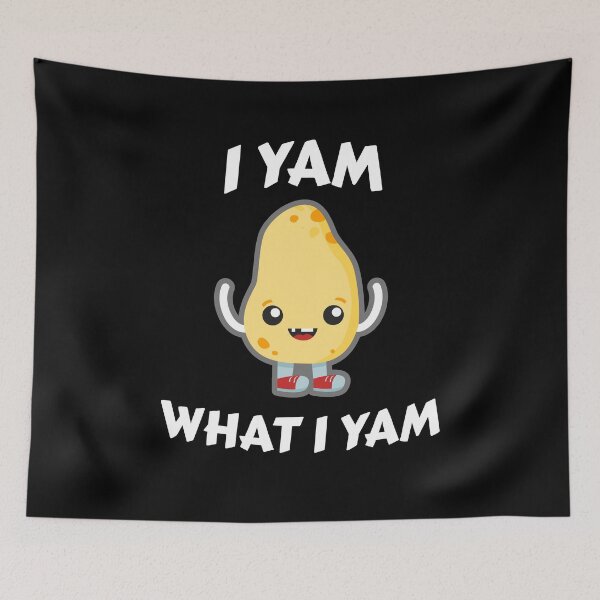 Item preview, I Yam What I Yam Sweet Potato For Thanksgiving Day designed and sold by BUBLTEES.