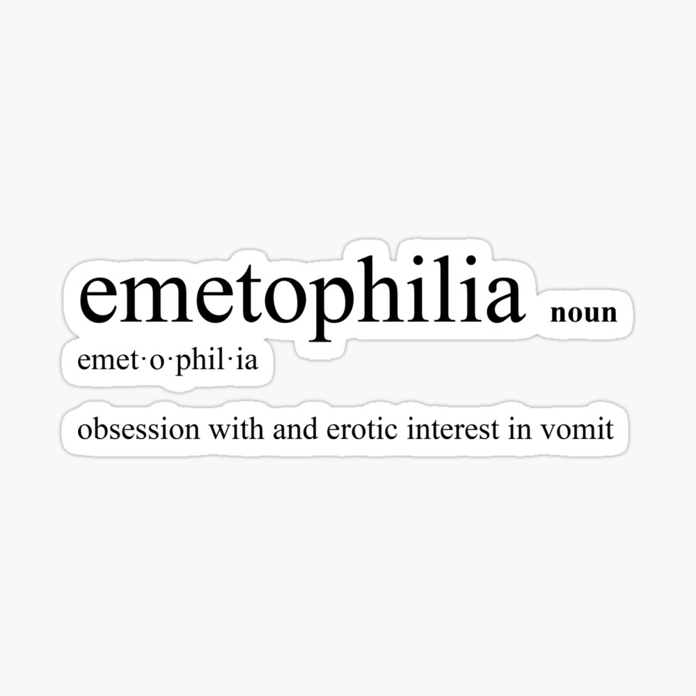 Emetophilia – Fetish & Paraphilia Definition Throw Pillow for Sale by  duttydesign | Redbubble