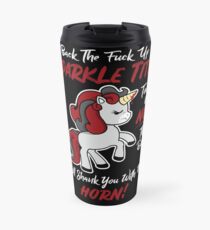 Back off Unicorn Travel Mug