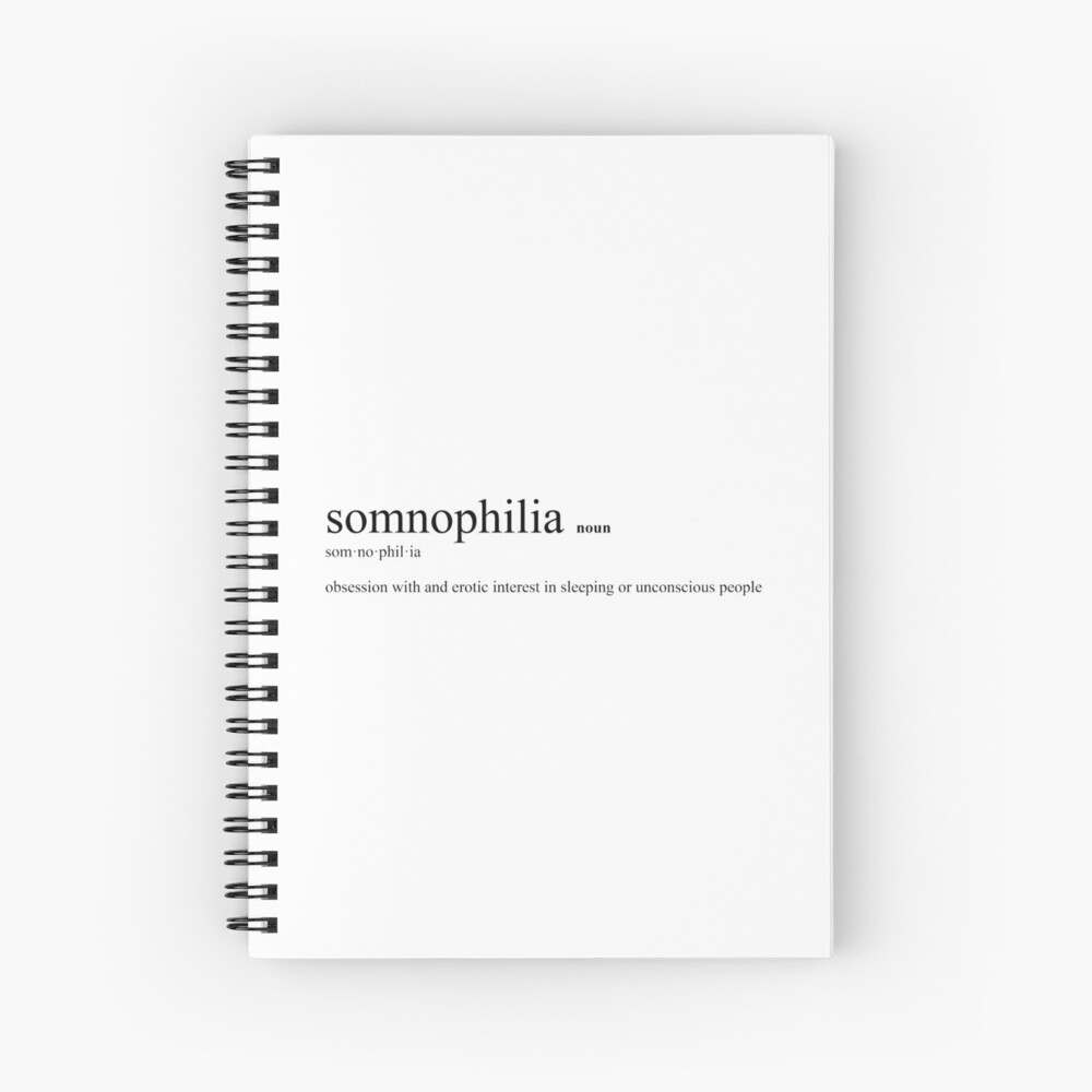 Cuaderno for Sale con la obra «Somnofilia - Definición de fetiches y  parafilia» de duttydesign | Redbubble