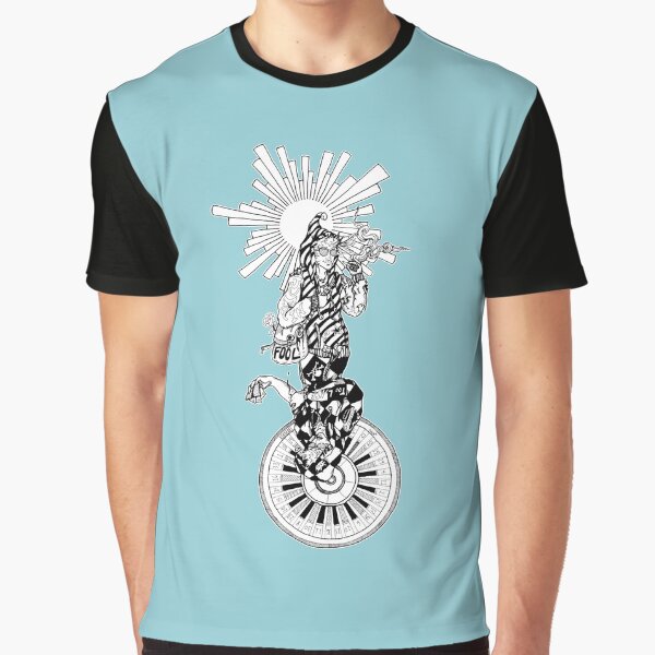 The Fool Twisted Tarot in Ink Graphic T-Shirt