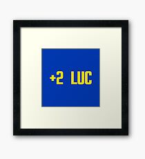 +2 Luck Framed Print