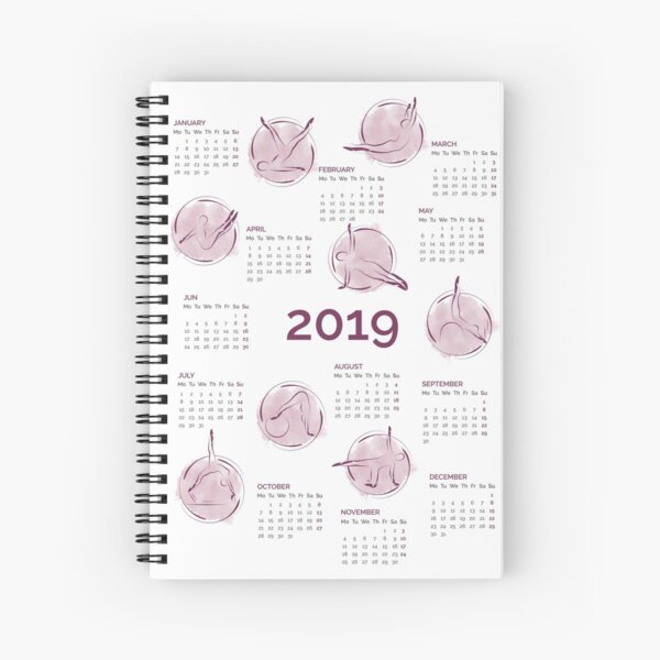 Pilates-Kalender 2019 Spiralblock