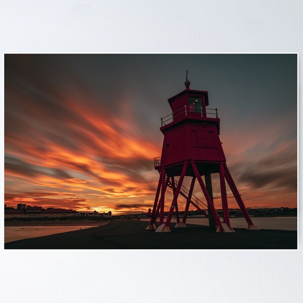 Item preview, Sunset at Herd Lighthouse designed and sold by Great North Views.