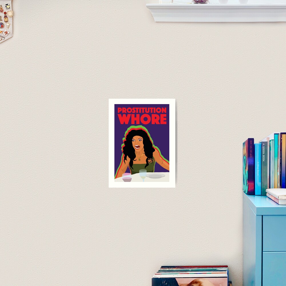 TERESA GIUDICE | Prostitution Whore | RHONJ (Real Housewives of New Jersey) Art Print