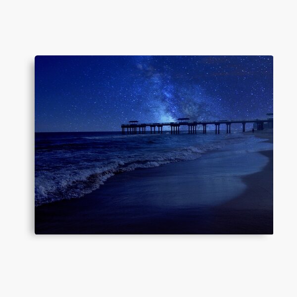 Starry Pier Canvas Print