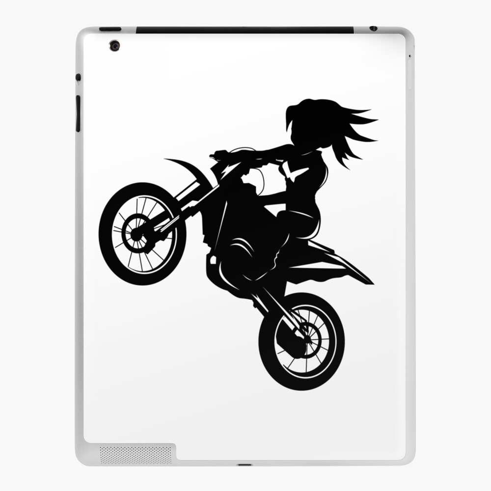 Motocross biker woman