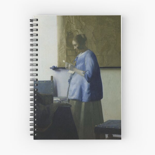 Item preview, Woman in Blue Reading a Letter (Vermeer) designed and sold by ArtHistorical.