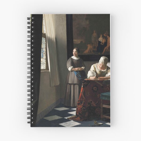 Item preview, Lady Writing a Letter with Her Maid (Vermeer) designed and sold by ArtHistorical.