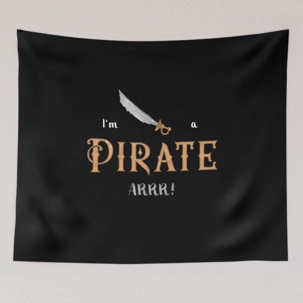 Item preview, I'm a Pirate ARRR! with Pirate Sword designed and sold by ccdesign42.