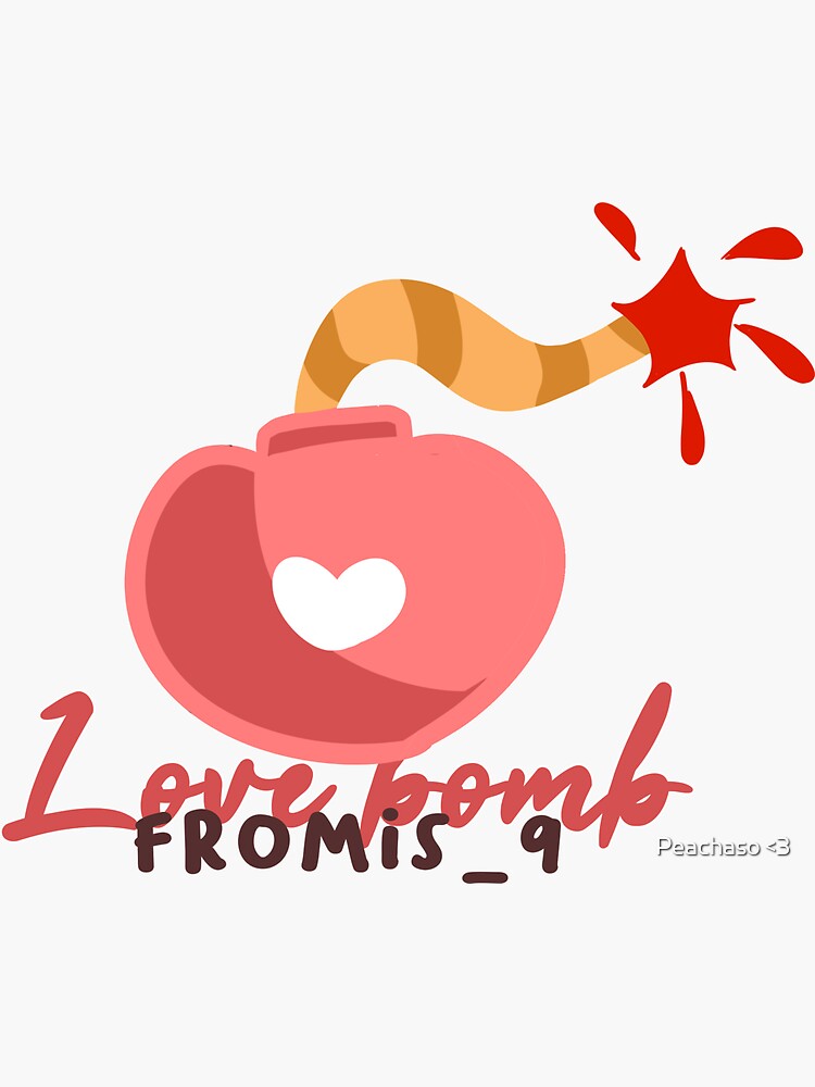 <3　LOVE　Sale　Redbubble　by　for　FROMIS　Sticker　BOMB