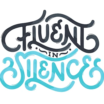 Artwork thumbnail, Fluent In Silence Introvert Lettering by sundrystudio