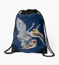 bird pretty lover - birds graphic art Drawstring Bag