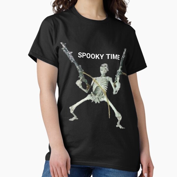 Item preview, Skeleton with guns (Spooky Time) Tee / T-Shirt designed and sold by LuckyLuciano77.