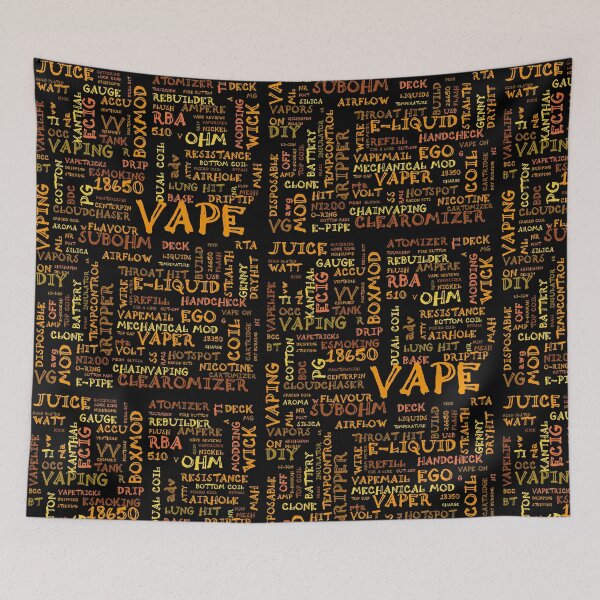 Item preview, Vape Design Wordcloud Poster Color designed and sold by 7ate9Dogs.