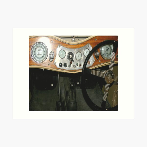 1948 MG "TC" Sports Dashboard Art Print