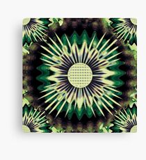 Green Abstract art Canvas Print
