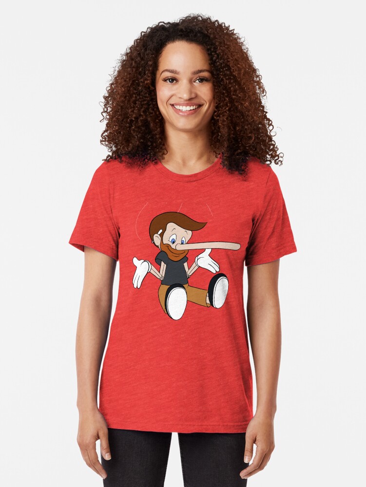 Alternate view of Pinocchio Style! Tri-blend T-Shirt