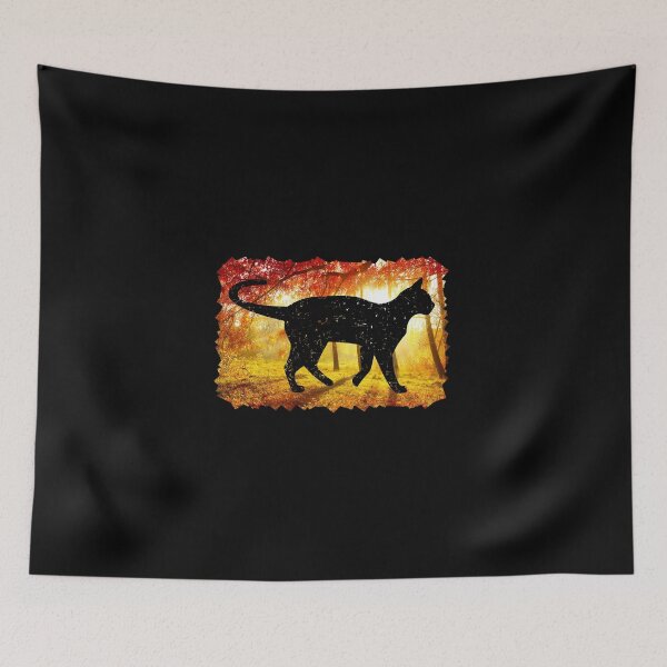 Item preview, Colorful Rainbow Cat Fractal Art Silhouette for Nerds or Birthday designed and sold by FELSENSTEIN.